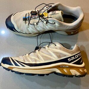 Salomon XT-6 Lunar Rock/Dark Sapphire x Men's US 10.5